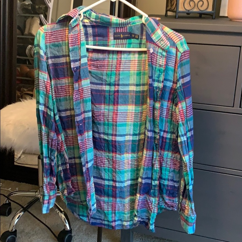 Ralph Lauren plaid long sleeve